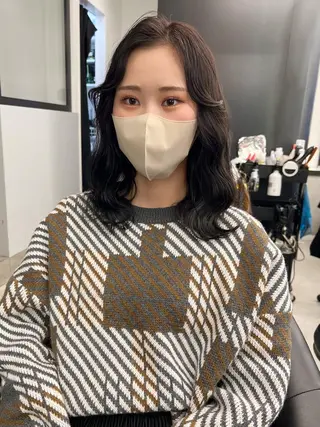 ミディアム カラー kimika🥑 メンズ/髪質改善のヘアスタイル