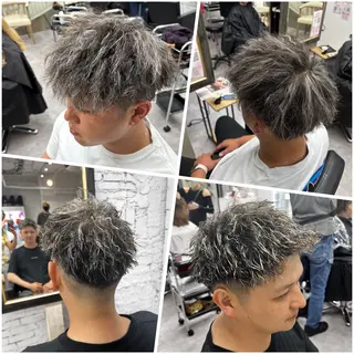 カラー パーマ メンズ 笹江 瑞穂のヘアスタイル