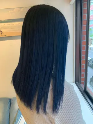 セミロング 渋谷ハイトーン/ デザインカラー阿部のヘアスタイル