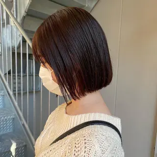 ショート カラー ✨透明感、艶髪ヘア✨ 韓国ヘア特化💖のヘアスタイル