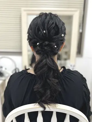 ヘアアレンジ 似合わせヘアメイク 💐オダギリチアキのヘアスタイル