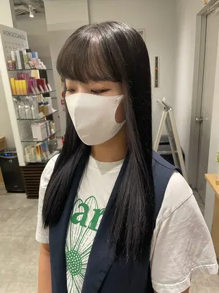 セミロング カラー Zina【梅田】 /田中 沙弥のヘアスタイル