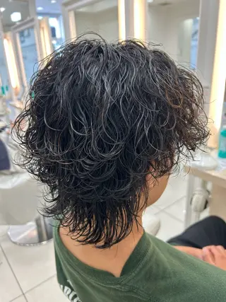 パーマ メンズ 崎山 紗吏のヘアスタイル