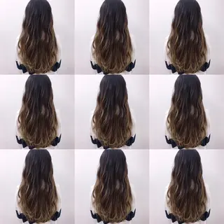 ロング カラー ブリーチカラー/ 岩破瑞希のヘアスタイル