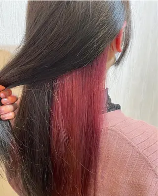 ミディアム カラー ヘアアレンジ HUENEST アカデミーサロンのヘアスタイル