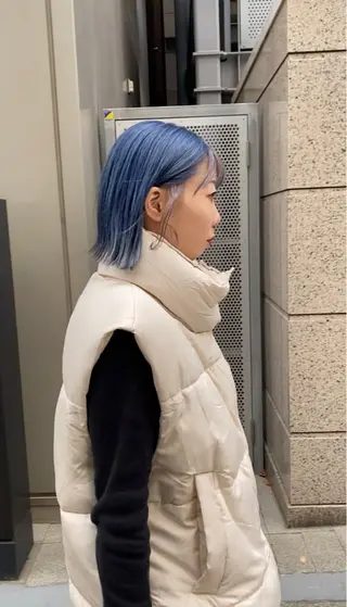 ミディアム 重里 瑠花のヘアスタイル