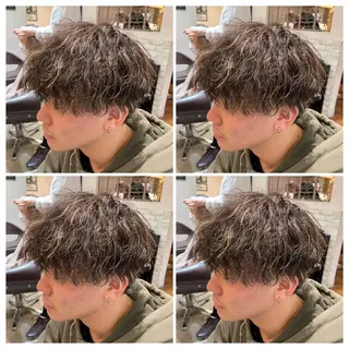 カラー パーマ メンズ 💎髪質改善／艶髪 荻原💎のヘアスタイル