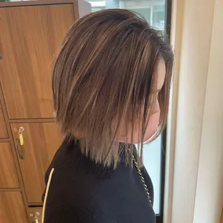 ショート カラー ヘアアレンジ 🎗秋山勇 /三宮指名No.1のヘアスタイル