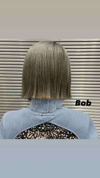 ショート カラー yuna/ボブカット /ハイトーンカラーのヘアスタイル