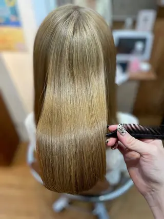 ミディアム カラー 💛Wakana💛 ノンダメージカラーのヘアスタイル