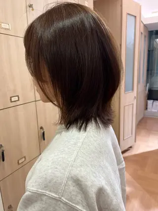 ミディアム カラー Ha naのヘアスタイル
