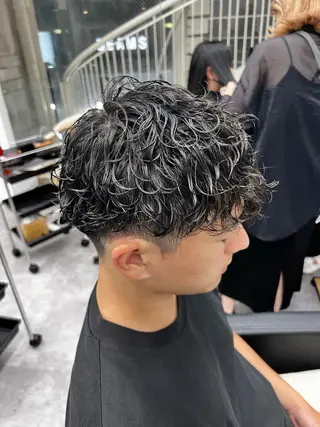 パーマ メンズ 笹江 瑞穂のヘアスタイル