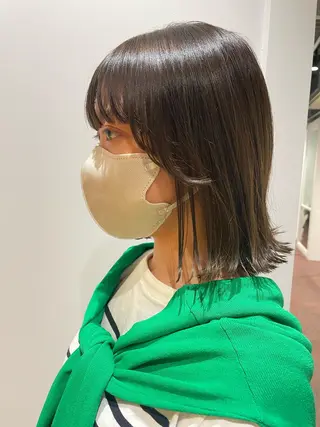 ショート カラー gotoday　shaire　saron所属・miu. ボブ/透け感カラーのヘアスタイル