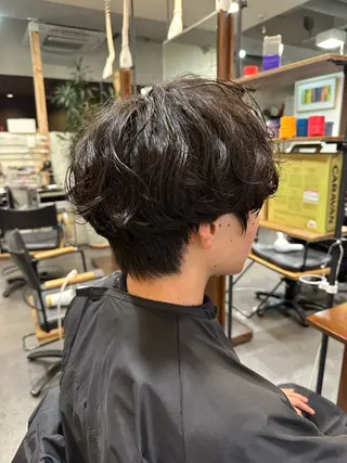 パーマ メンズ 年間2000名担当◎ パーマ職人/仲原佑樹のヘアスタイル