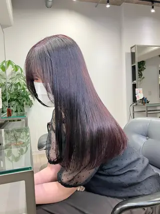 ロング 髪質改善/縮毛矯正 /美髪カラー/こてのヘアスタイル