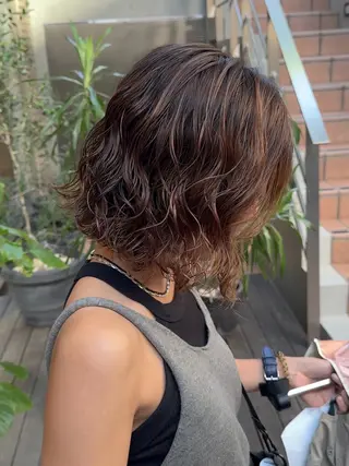 ショート パーマ 大橋 芽衣のヘアスタイル