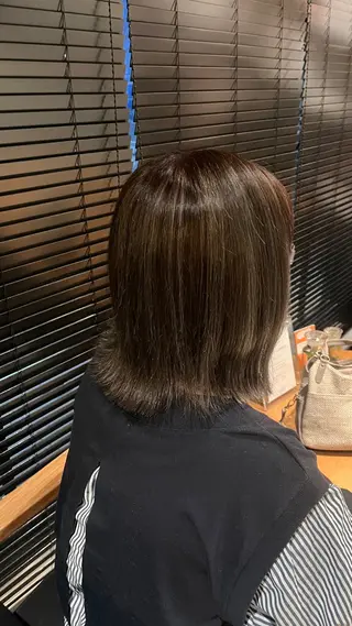 ミディアム カラー 田中 美月のヘアスタイル