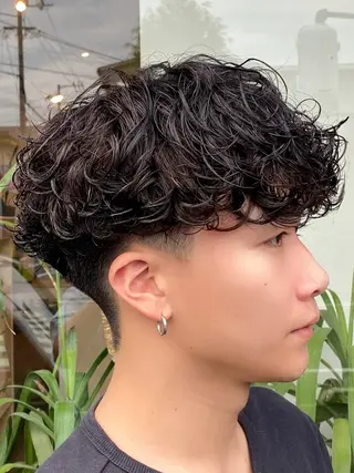 ミディアム 谷口 悠生のヘアスタイル