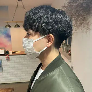 ショート パーマ メンズ 渡邉 聖希のヘアスタイル
