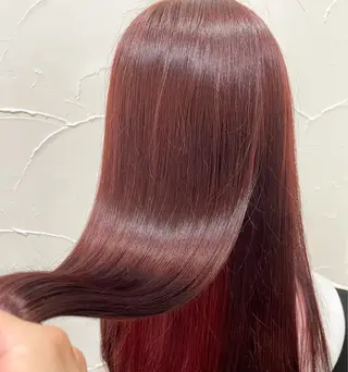 ロング カラー パーマ un eye/hai r🎀🪞山﨑愛菜のヘアスタイル