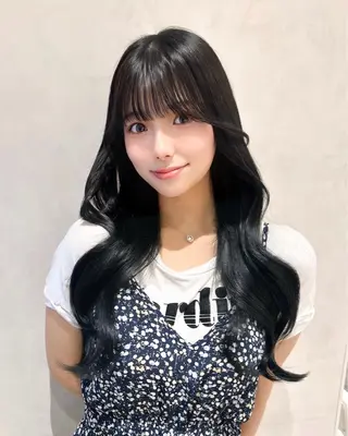 セミロング カラー 顔周り特化/韓国ヘア /レイヤー/吉野幸大のヘアスタイル