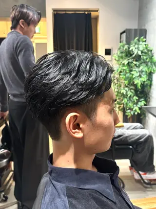 パーマ メンズ 心斎橋メンズ特化 高森蓮のヘアスタイル