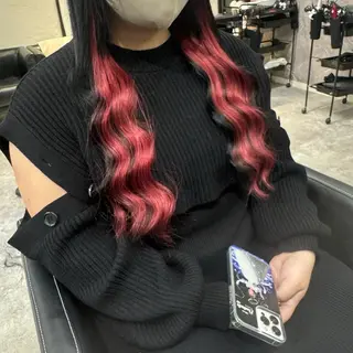 ロング RIN シールエクステのヘアスタイル