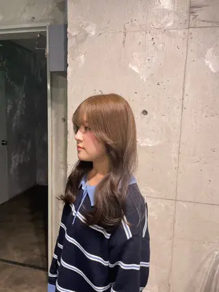 カラー 🤍ベージュ/透明感 韓国ヘア/まりん🤍のヘアスタイル