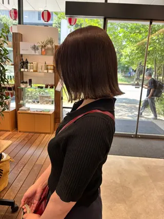 ミディアム カラー パーマ ヘアアレンジ 加藤 愛実のヘアスタイル