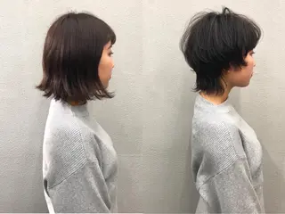 ショート カラー ボブ/ショート/ 白髪染め/メンズ葛西のヘアスタイル