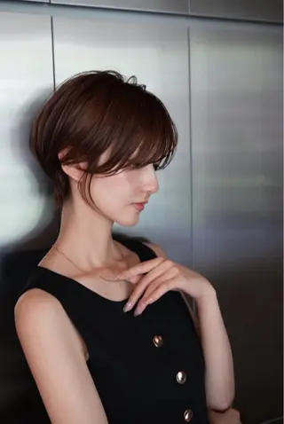 ショート soigne 表参道【ソワネ】所属・艶髪🩰透明感カラー 🫧あやみのヘアスタイル