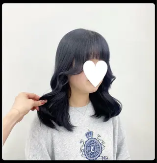 ロング カラー パーマ ヘアアレンジ メンズ キッズ ♥️韓国ヘア レイヤー♥️ゆりのヘアスタイル