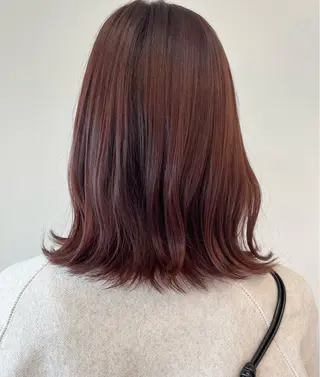 ミディアム カラー mochizuki rikaのヘアスタイル