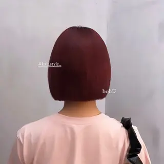 ショート 𝙆𝙖𝙞🎀🩶 レイヤー/縮毛矯正のヘアスタイル