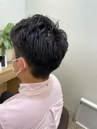 メンズ マツモト カラー/ショートボブのヘアスタイル