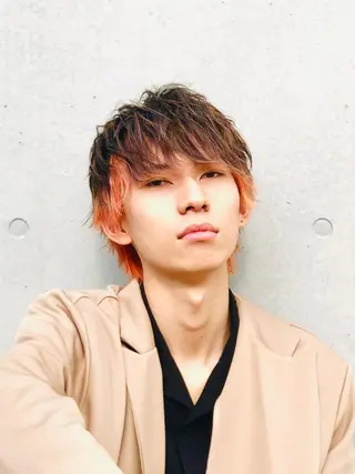 ミディアム カラー メンズ fifth天神/末廣 和也のヘアスタイル