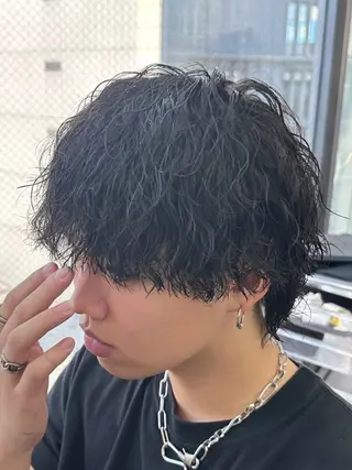 ショート パーマ メンズ fifth  SAKAE所属・山本千太 ✨メンズパーマ✨のヘアスタイル