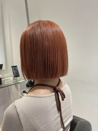 セミロング カラー ✨透明感、艶髪ヘア✨ 韓国ヘア特化💖のヘアスタイル