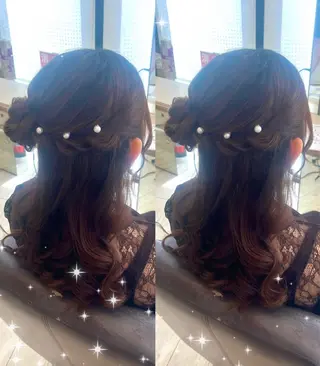 ロング ヘアメ/お呼ばれヘア /横浜/nozomiのヘアスタイル