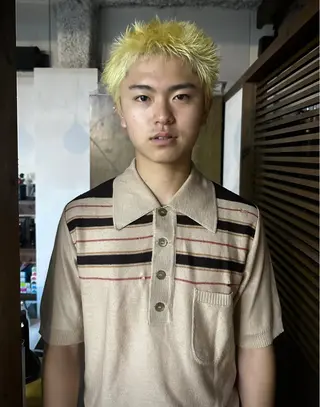 ショート カラー メンズ nimes所属・三輪 充希のヘアスタイル