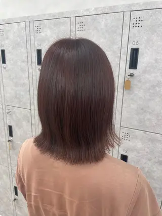 ミディアム 艶カラー/カット モデル募集中/あやかのヘアスタイル