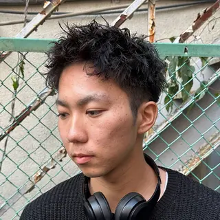 ショート パーマ メンズ パーマ職人 渡邊　優雅のヘアスタイル