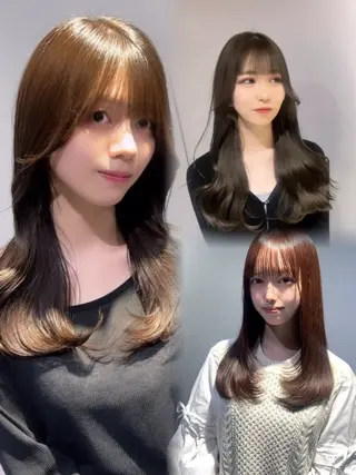 セミロング カラー レイヤー×髪質改善 マネージャー安藤光司のヘアスタイル