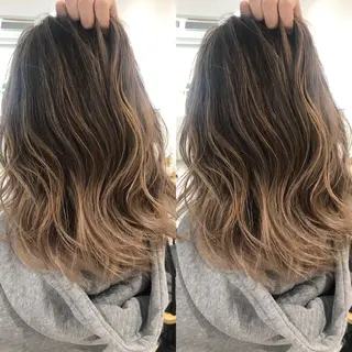 セミロング カラー JILBLAN京都 ショート/ハイライトのヘアスタイル