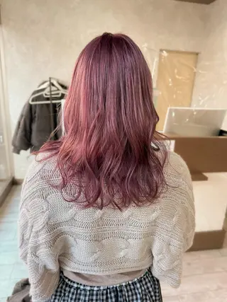 ミディアム カラー 高橋 みく/ minim 暖色のヘアスタイル