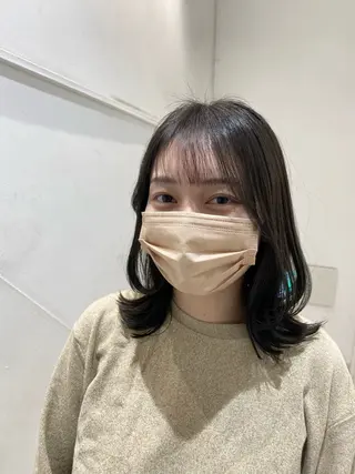 セミロング ✨くびれスタイル✨️ 戸嶋穂乃香のヘアスタイル