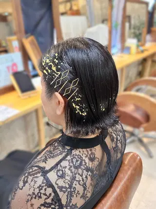 ショート ヘアアレンジ Hair Atelier P's 【ピース】所属・Kaori / P’s 渋谷のヘアスタイル