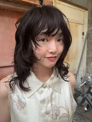 ミディアム 武石 優愛のヘアスタイル