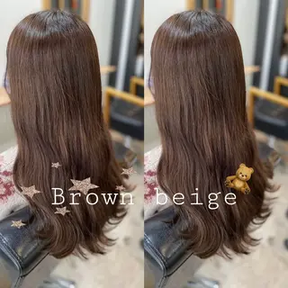 ロング カラー lovis🧸ゆうあ 🧸/透明感カラーのヘアスタイル
