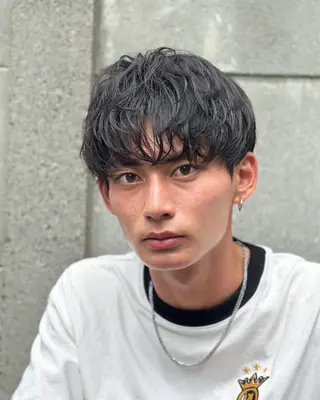 メンズ 🎖️似合わせメンズ パーマ🎖️カネキのヘアスタイル